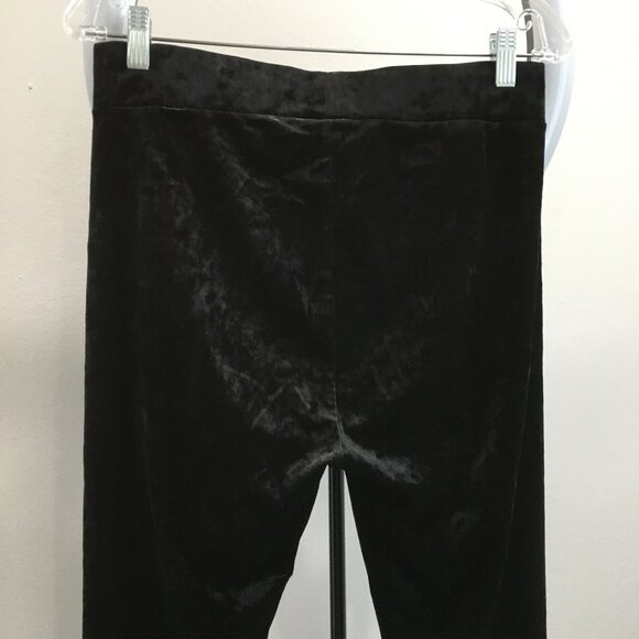 BCBGENERATION Black Velvet/Velour Skinny Leg Pull On Pant - Picture 7 of 7